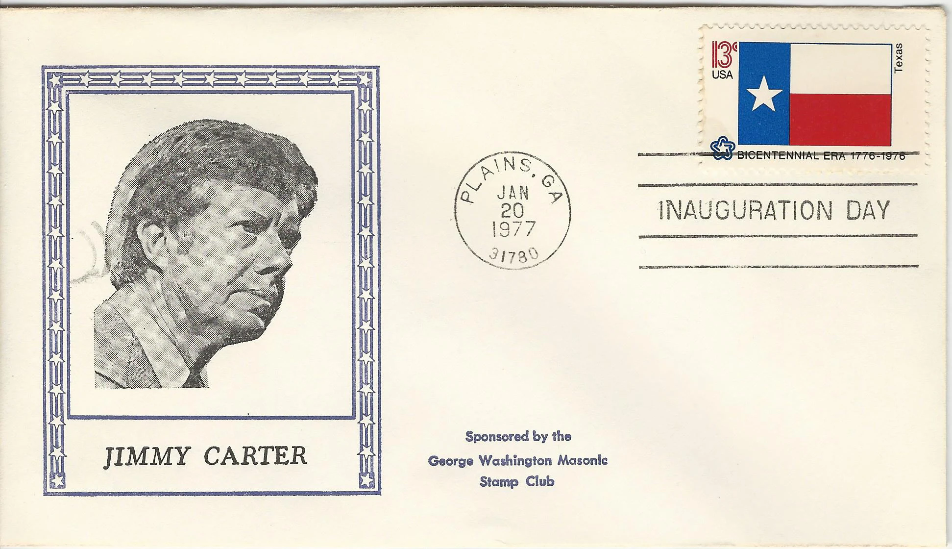 Inauguration Jimmy Carter Postmark #1: Washington, DC —&hellip;